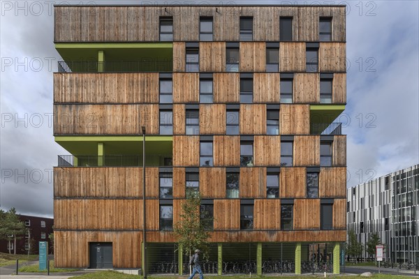 Modern student residence in the university city of Erlangen