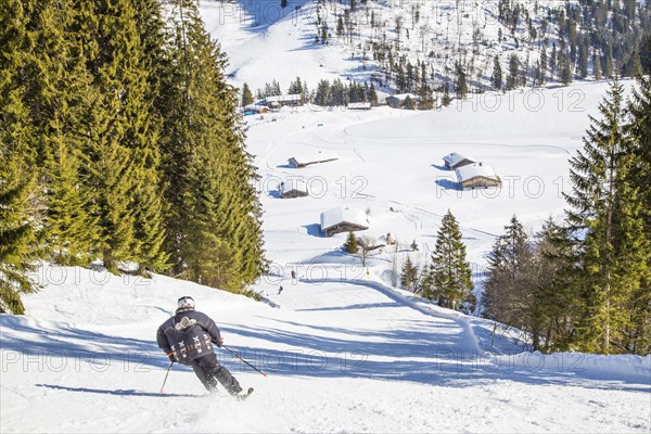 Finish slope of the Gruensee downhill run