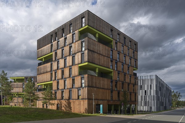 Modern student residences in the university city of Erlangen