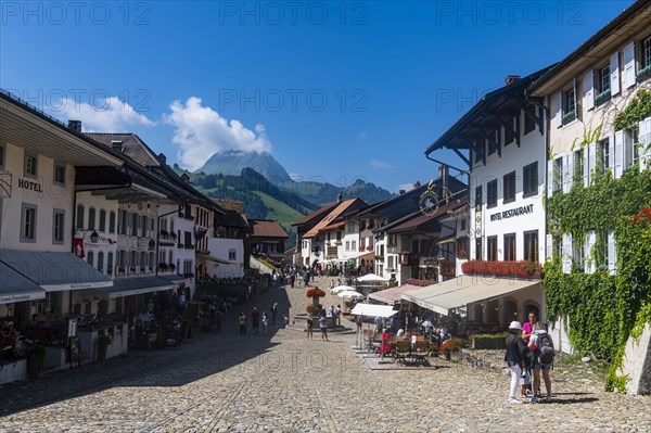 Medieval town in the Gruyere castle