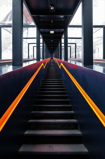 Staircase to the visitor centre and Ruhr Museum at Zeche Zollverein