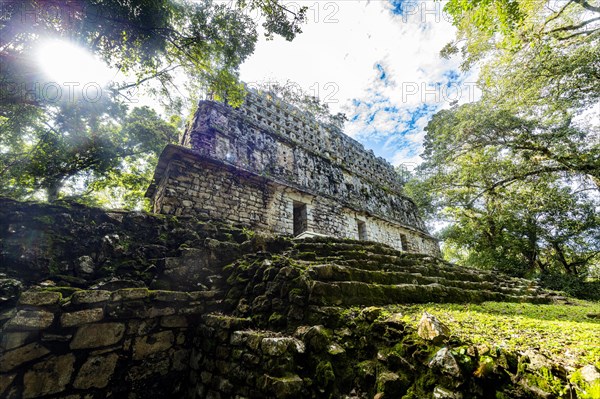 Archeological Maya site Yaxchilan in the jungle of Chiapas