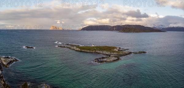 Saltholme Island with lighthouse