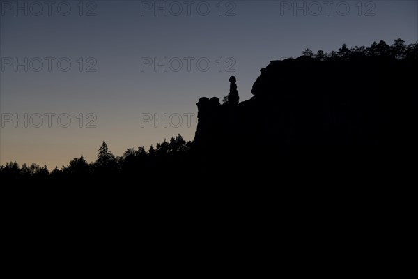 Night sky with rock Barbarine