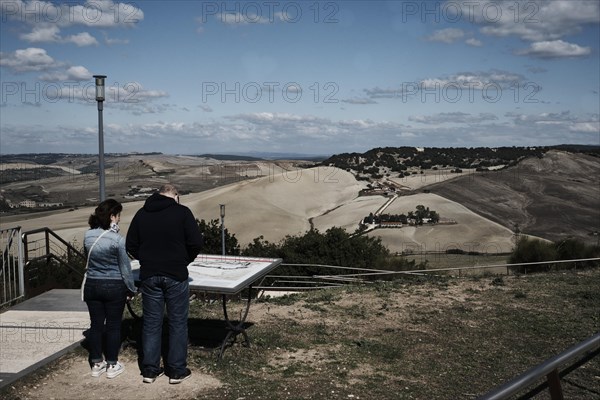 Viewpoint on the site of the Necropoli di Tarquinia
