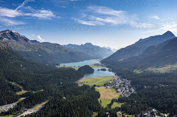 Overlook over Silvaplana lake