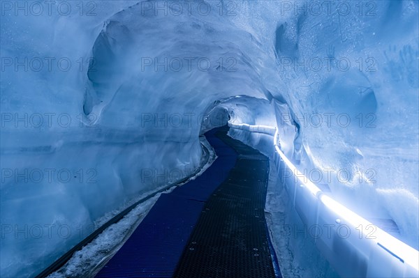 Carved tunnels in the Glacier paradise