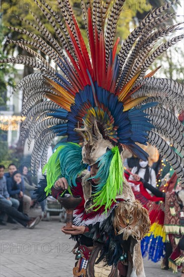 Tzotzil dancers performing for tourists