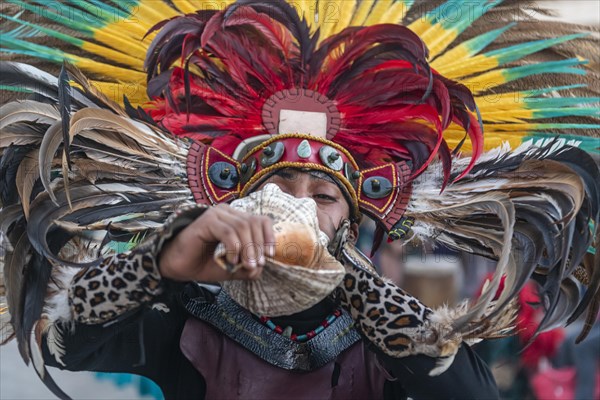 Tzotzil dancers performing for tourists