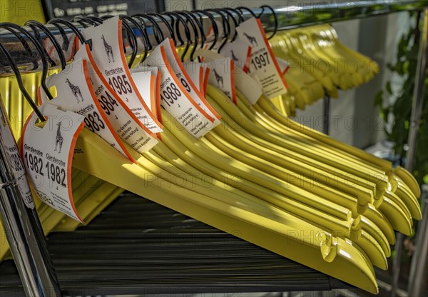 Empty hangers at a coat rack during the Lockdown