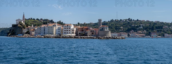 View of Piran from the sea