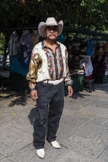 Cowboy dressed man