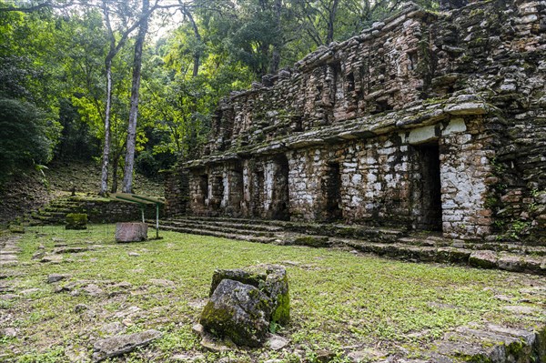 Archeological Maya site Yaxchilan in the jungle of Chiapas