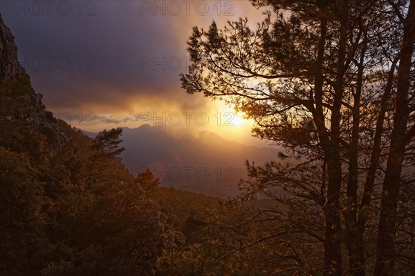 Sunset in the Tramuntana Mountains