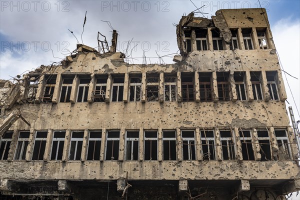 Destroyed houses from ISIS