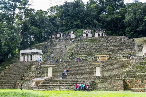 Old inscriptions at the ancient Maya archaeological site Bonampak