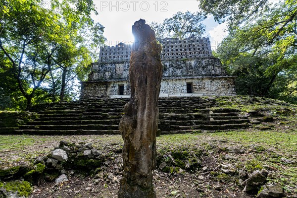 Archeological Maya site Yaxchilan in the jungle of Chiapas