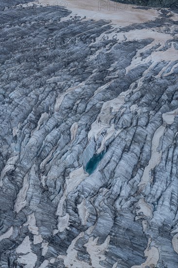 Close up of Little Matterhorn glacier