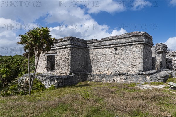 Pre-Columbian Mayan walled city Tulum