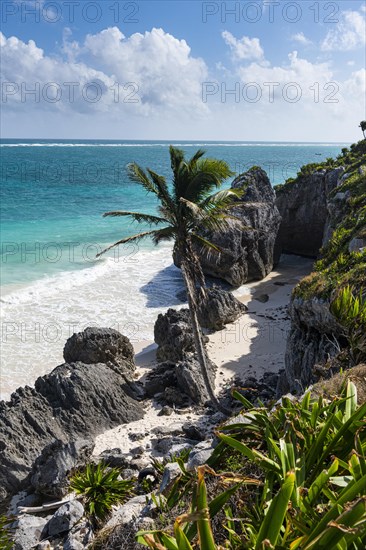 Pre-Columbian Mayan walled city Tulum