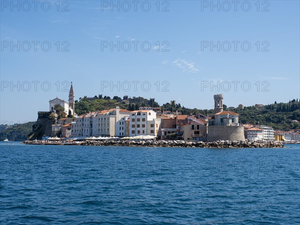 View of Piran from the sea