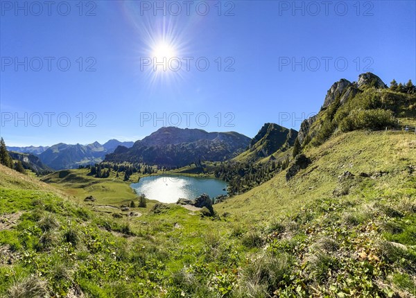Seebergsee in a hollow