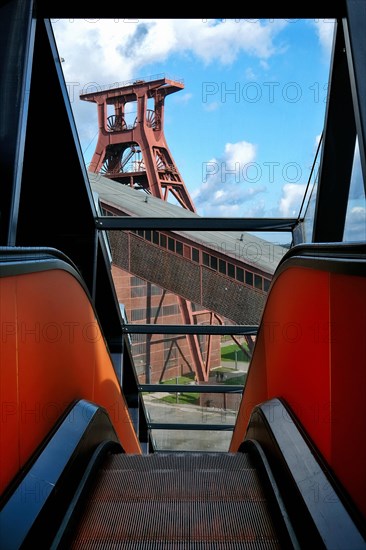 Escalator to the visitor centre and Ruhr Museum at Zeche Zollverein