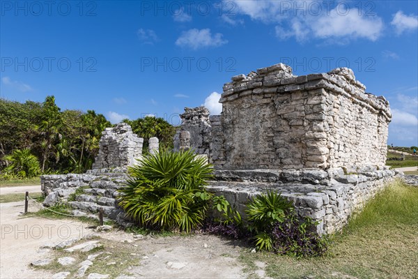 Pre-Columbian Mayan walled city Tulum