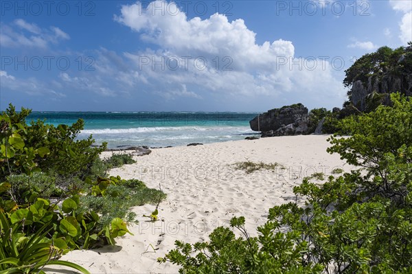 Pre-Columbian Mayan walled city Tulum