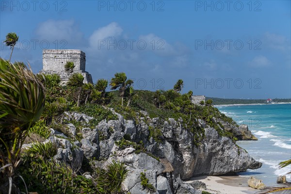 Pre-Columbian Mayan walled city Tulum