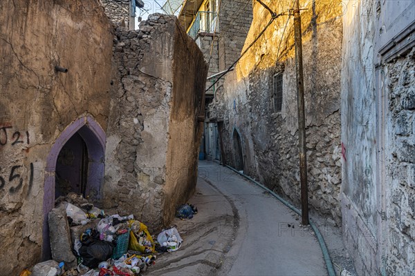 Destroyed houses from ISIS