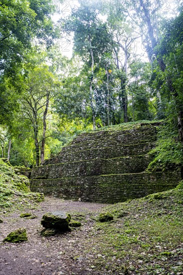 Archeological Maya site Yaxchilan in the jungle of Chiapas