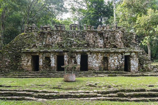 Archeological Maya site Yaxchilan in the jungle of Chiapas