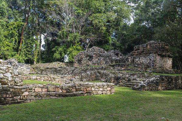 Archeological Maya site Yaxchilan in the jungle of Chiapas