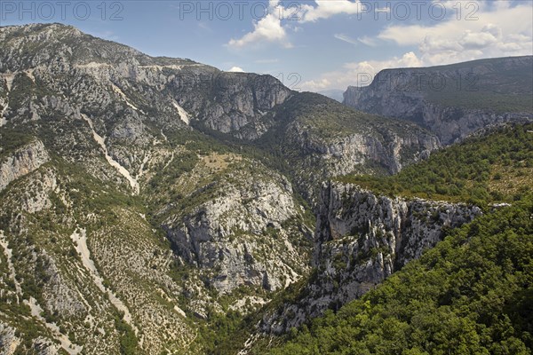 View of the Verdon Gorge