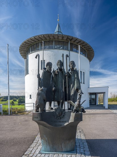 The group of figures of the three Allgaeu saints Gallus