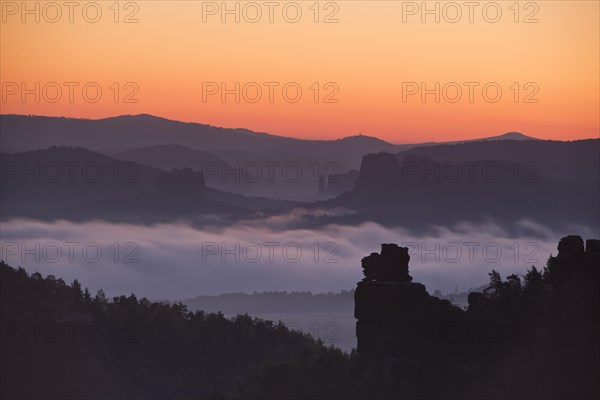 Sunrise in Saxon Switzerland