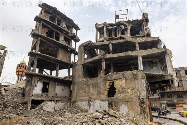 Destroyed houses from ISIS