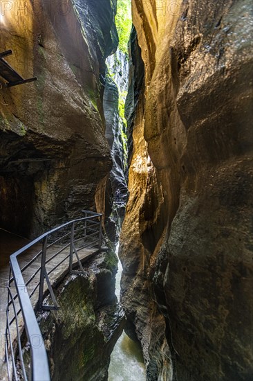 River Aare flowing through the Aare gorge