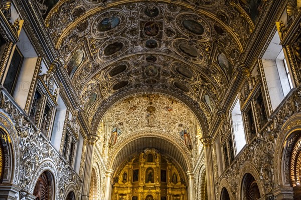 Beautiful interior of the Church of Santo Domingo de Guzman