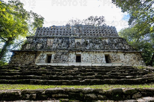 Archeological Maya site Yaxchilan in the jungle of Chiapas