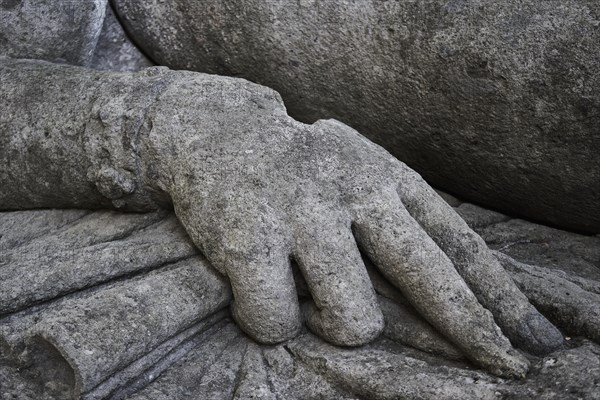 Statue of a sleeping woman