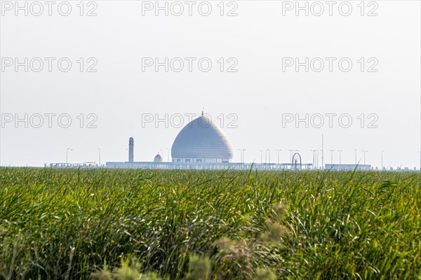 Silhouette of a Martyrs Monument in Chabaish in the Mesopotamian Marshes