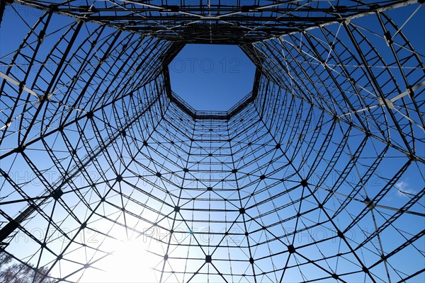 Gasometer skeleton on the site of the Zeche Zollverein coke oven