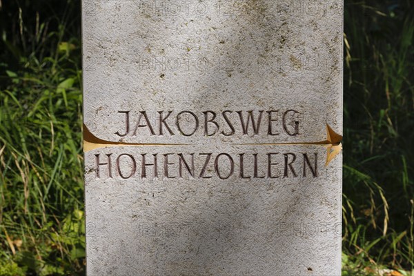 Lettering Jakobsweg Hohenzollern