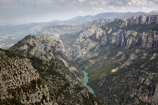 View of the Verdon Gorge