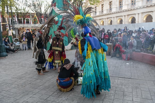 Tzotzil dancers performing for tourists