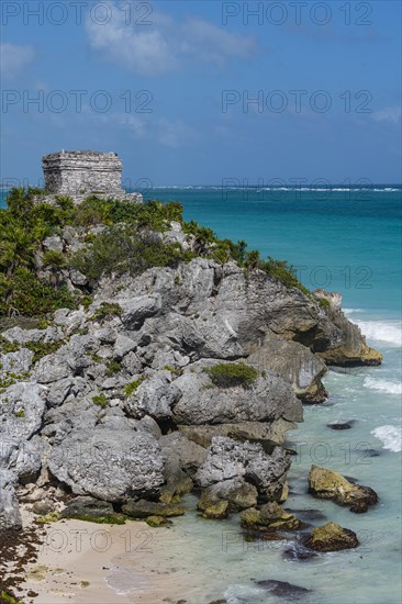 Pre-Columbian Mayan walled city Tulum