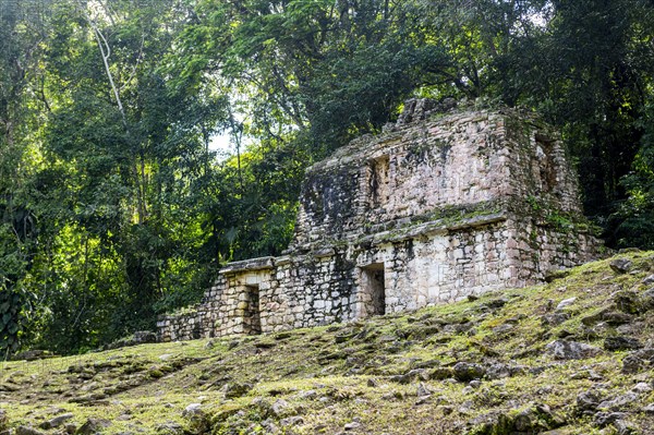 Archeological Maya site Yaxchilan in the jungle of Chiapas