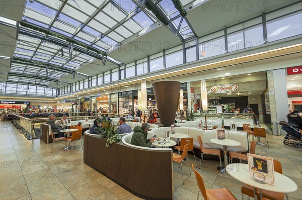 Cafe in the Forum Allgaeu shopping centre built 2001-2003